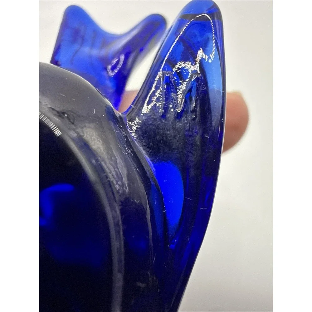 Mosser Glass Bluebird Figurine Decorative Bird